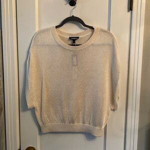 Express cable knit sweater.